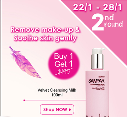 Velvet Cleansing Milk BUY 1 GET 1 FREE, 7 days Flash Deal
